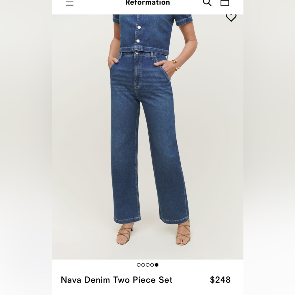 Reformation Nova jeans, size 4